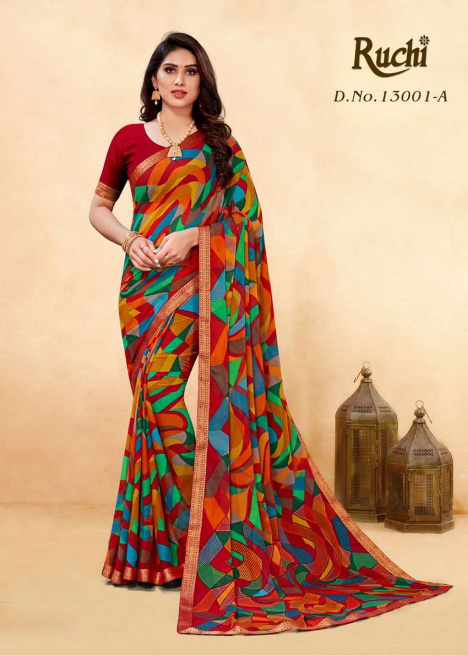 Ruchi Simayaa 8th Regular Wear Wholesale Printed Sarees Catalog